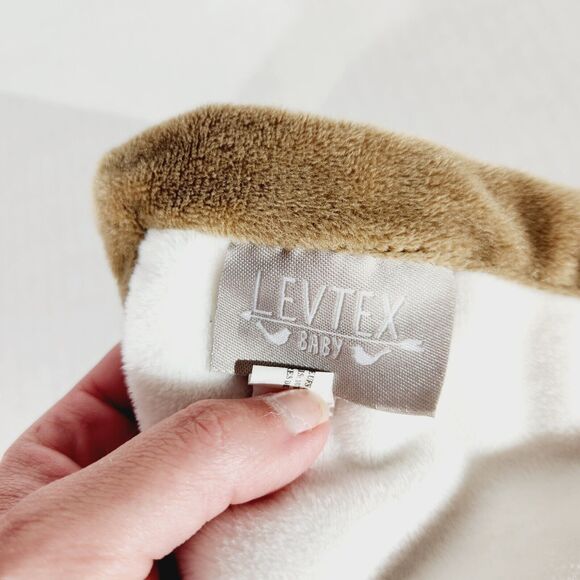 Levtex Deer Baby Security Blanket Lovey Brown White 11in 2018 Antlers Soft Toy - Picture 6 of 10